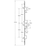 Winkhaus Scorpion Latch 3 Hooks 2 Rollers Split Spindle Option 2