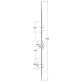 Milamaster Latch Deadbolt 2 Hooks 2 Anti Lift Pins 4 Rollers Double Spindle Multipoint UPVC Door Lock
