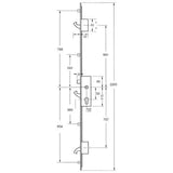 Yale YS170 Latch 3 Hooks 4 Rollers Split Spindle