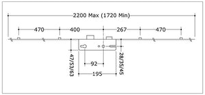 GU 4 Roller UPVC Door Mechanism Split/Single Spindle 28/92 35/92 45/92