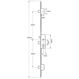 GU Multipoint Mechanism 3 Deadbolts Single Spindle 35/92