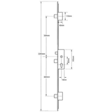 GU Europa Latch 3 Deadbolts Option 1 Lift Lever