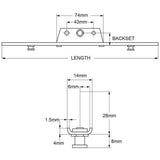 Espag 0ff-set or In-Line 400/600/800/1000 20mm or 22mm backset