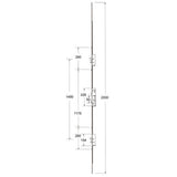 Lockmaster Latch Deadbolt 2 Hooks 2 Anti Lift Pins 4 Rollers Lift Lever