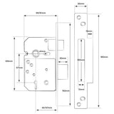 Standard 5 Lever Mortice Sashlock