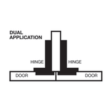 Klug Clip-On Cabinet Hinge - 105 Degree - Dual